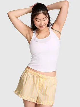 Cotton Boxy Pajama Shorts