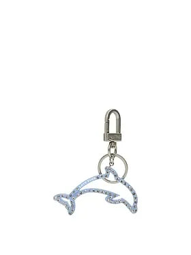 Rhinestone Dolphin Keychain Charm