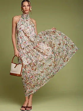 Drop-Waist Sleeveless Maxi Dress