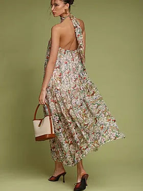 Drop-Waist Sleeveless Maxi Dress