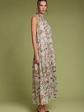 Drop-Waist Sleeveless Maxi Dress
