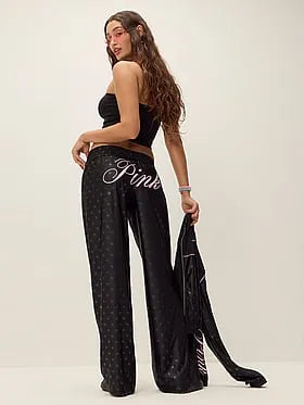 Goal-Getter Satin Straight-Leg Pants