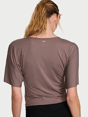 VSX Drapey Knit Side-Ruched Tee