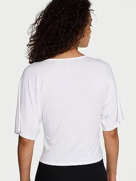 VSX Drapey Knit Side-Ruched Tee