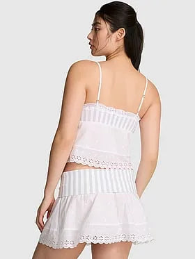 Amelia Knit and Poplin Skirt