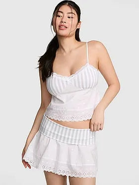 Amelia Knit and Poplin Skirt