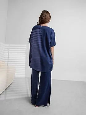 Washable Silk Tee Pant Set