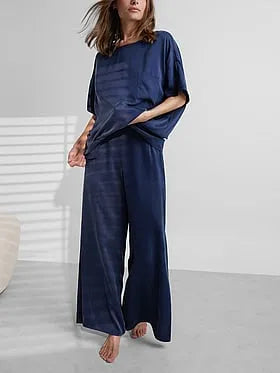 Washable Silk Tee Pant Set