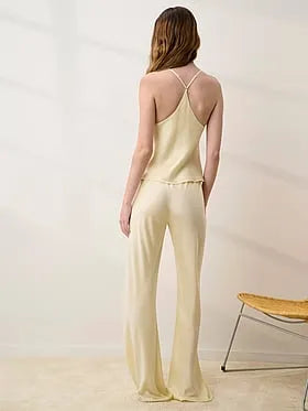 Washable Silk Bias Cami & Pant Pajama Set