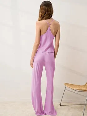 Washable Silk Bias Cami & Pant Pajama Set