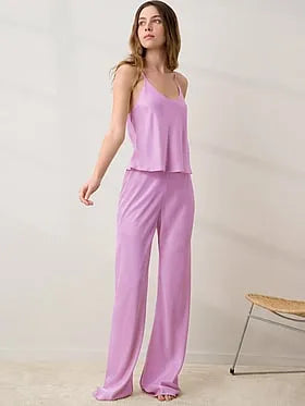 Washable Silk Bias Cami & Pant Pajama Set