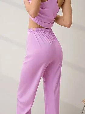 Washable Silk Bias Cami & Pant Pajama Set