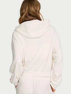 Micro Terry Full-Zip Hoodie