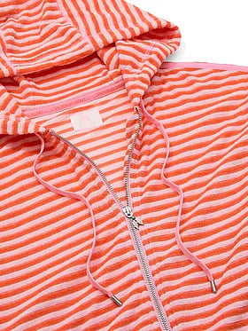 Micro Terry Full-Zip Hoodie