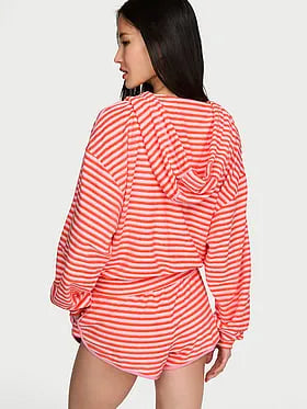 Micro Terry Full-Zip Hoodie