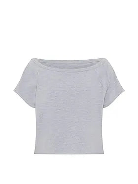 Soft Modal Off-The-Shoulder Boxy Tee