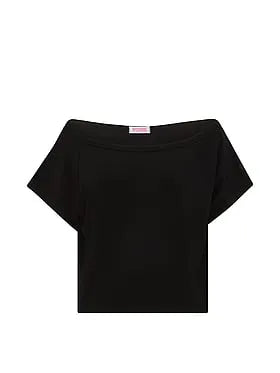 Soft Modal Off-The-Shoulder Boxy Tee