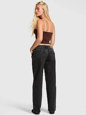 Low-Rise Boyfriend Jeans