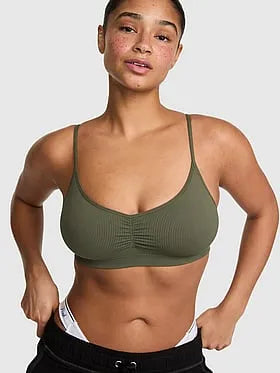 AnyWear Ruched Plunge Bra