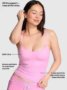 Marshmallow Lightly Lined Wireless Comfy Cami