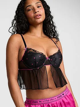 PINK Winkâ¢ Lightly Lined Babydoll Bra Top