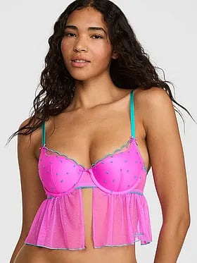 PINK Winkâ¢ Lightly Lined Scoop Corset Top