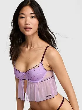 PINK Winkâ¢ Lightly Lined Scoop Corset Top