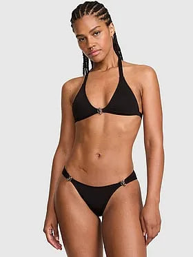Toggle High-Leg Cheeky Bikini Bottom