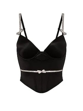 Shine Bow Push-Up Corset Top