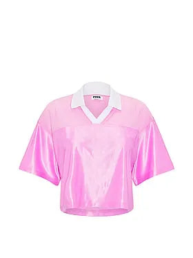 Goal-Getter Satin Cropped Boxy Jersey