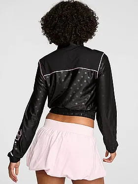 Goal-Getter Satin Mock-Neck Full-Zip Jacket