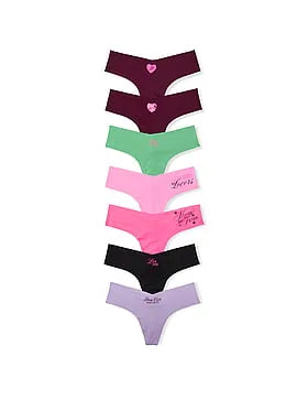 7-Pack No-Show Thong Panties