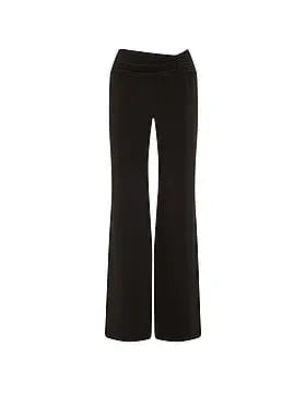 Night-Out Stretchy Knit Ruched Flare Pants