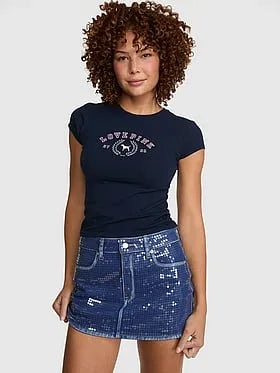 Denim by PINK Mini Jean Skirt