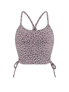 PINK Relayâ¢ Side-Ruched Cropped Bra Tank
