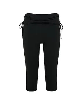 PINK Relayâ¢ Side-Ruched Foldover Capri Legging