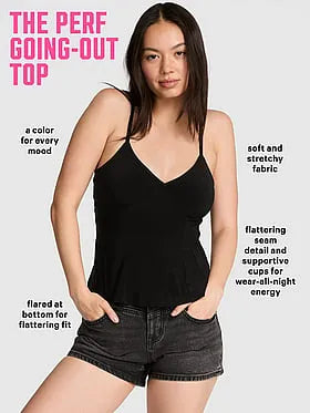 Night-Out Stretchy Knit Corset Tank Top