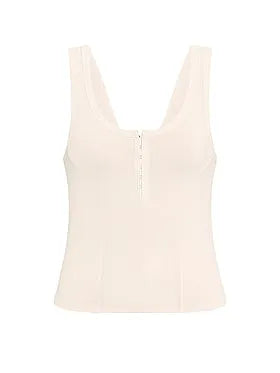 All-Day Soft Rib Hook-and-Eye Tank Top