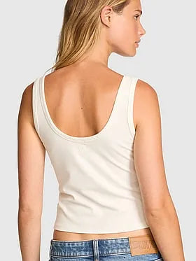 All-Day Soft Rib Hook-and-Eye Tank Top