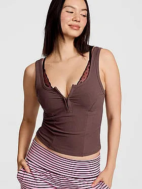 All-Day Soft Rib Hook-and-Eye Tank Top