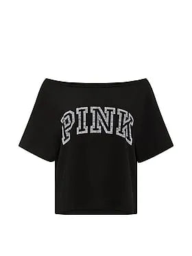 Campus Cottonâ¢ Oï¬-The-Shoulder Boxy Tee