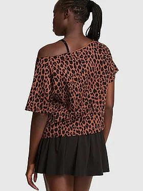 Campus Cottonâ¢ Oï¬-The-Shoulder Boxy Tee
