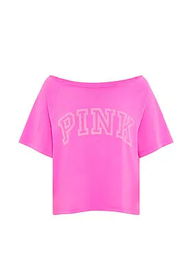 Campus Cottonâ¢ Oï¬-The-Shoulder Boxy Tee
