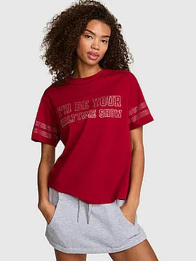 Campus Cottonâ¢ V-Stitch Crewneck Boxy Tee