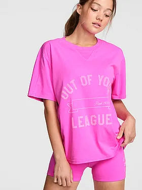 Campus Cottonâ¢ V-Stitch Crewneck Boxy Tee