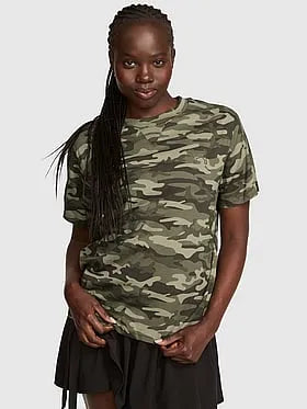 Campus Cottonâ¢ V-Stitch Crewneck Boxy Tee