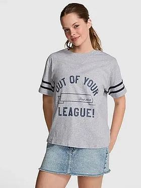 Campus Cottonâ¢ V-Stitch Crewneck Boxy Tee