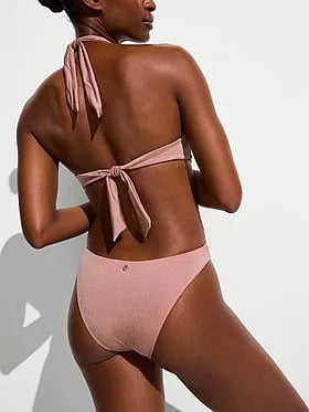 Shimmer Halter Monokini One-Piece Swimsuit