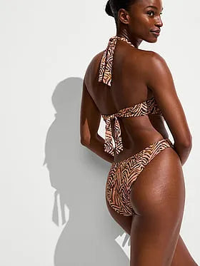 Shimmer Halter Monokini One-Piece Swimsuit