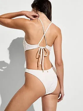 Eyelet Cut-Out Monokini One-Piece Swimsuit